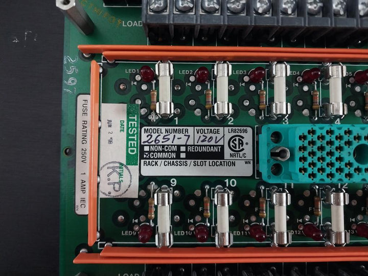 TRICONEX 2651-7 External Terminator 7400058-161 120V Rev.C
