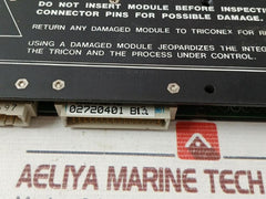 Triconex 3604E Digital Output Module 7400116-020 Rev: B13 24V Dc