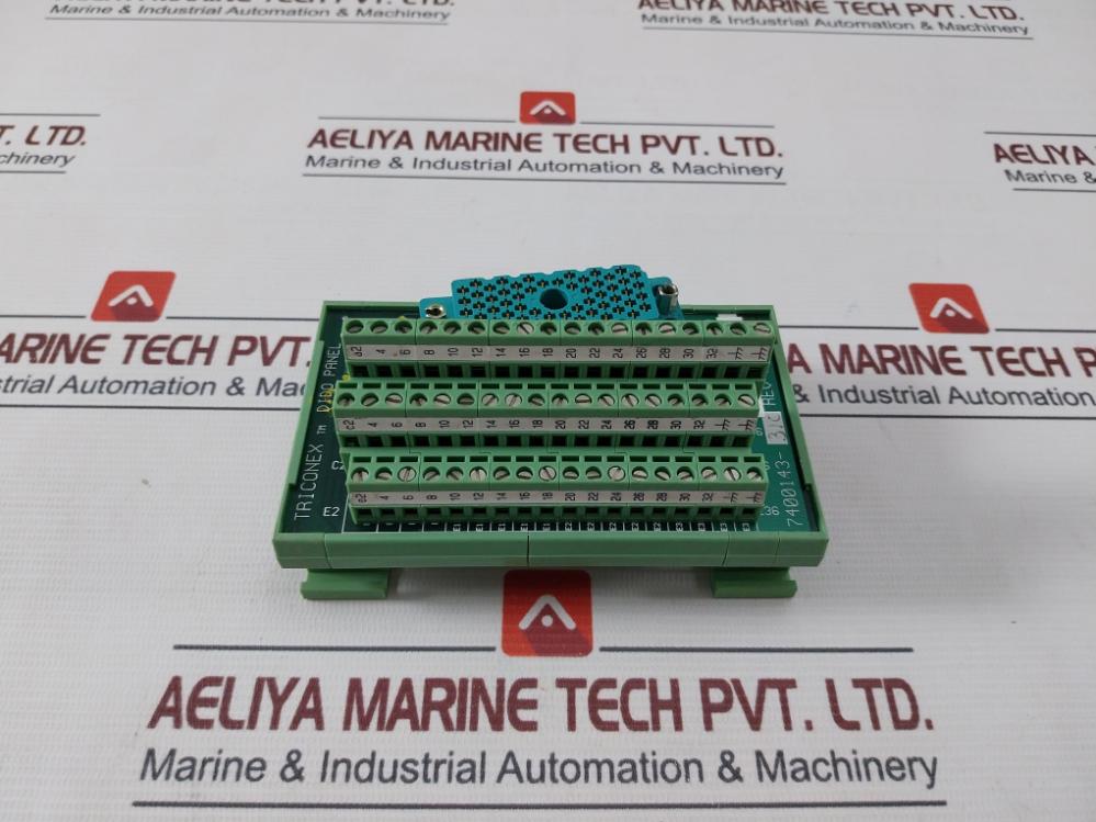 Triconex Phoenix Contact 7400143-310 Dido Panel W/ Terminal Block Rev A