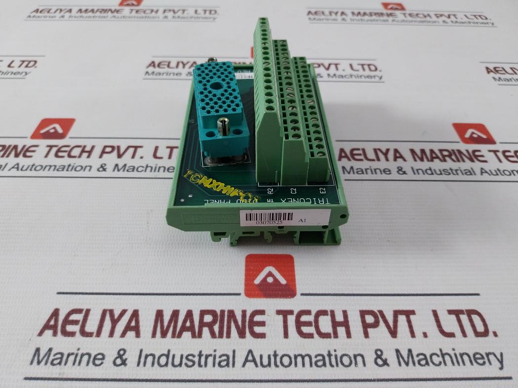 Triconex Phoenix Contact 7400143-310 Dido Panel W/ Terminal Block Rev A