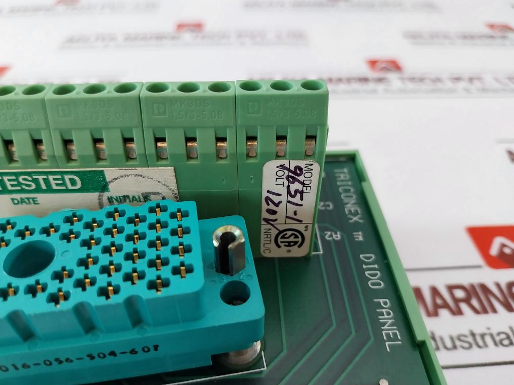 Triconex 9651-1 Digital Input/output Panels 120v