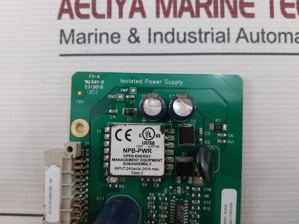Tridium C10-t2028 Pcb For Isolated Power Supply 94V-0 Fy-4 Rev.1.0 24Vac