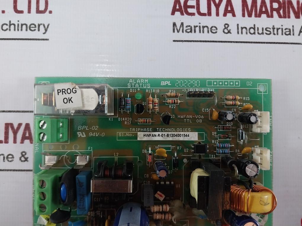 TRIPHASE TECHNOLOGIES HWFAN-V06 Printed Circuit Board 94V-0 202290