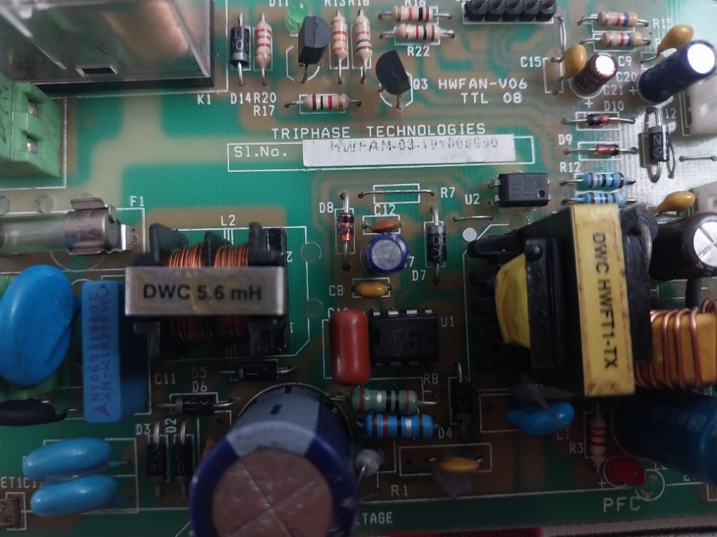 Triphase Technologies Hwfan-v06 Printed Circuit Board