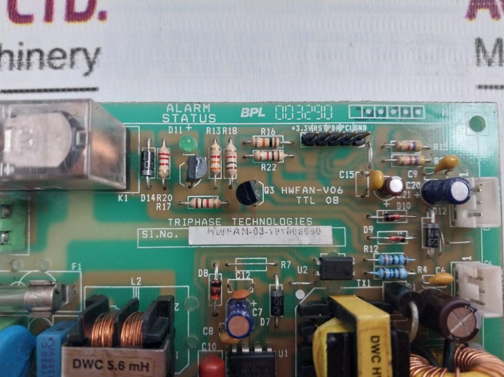 Triphase Technologies Hwfan-v06 Printed Circuit Board
