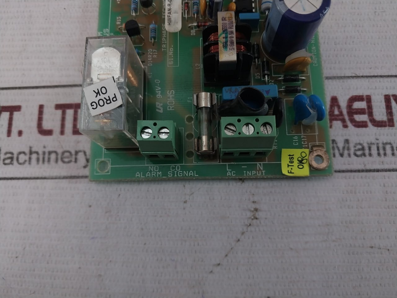 Triphase Technologies Hwfan-v09 Printed Circuit Board Hwfan-r-02 94V-0