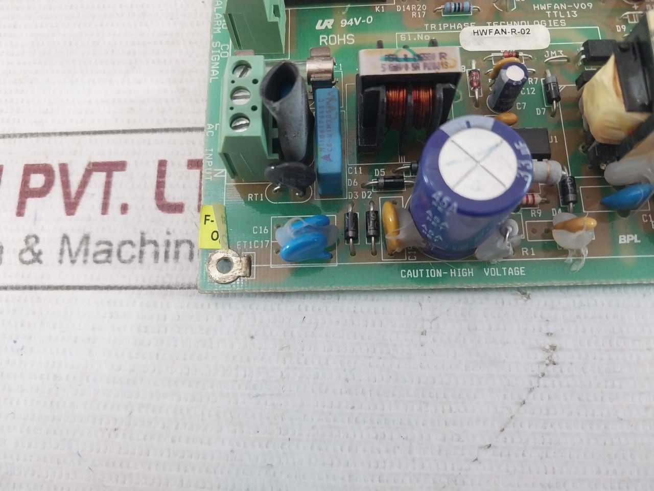Triphase Technologies Hwfan-v09 Printed Circuit Board Hwfan-r-02 94V-0