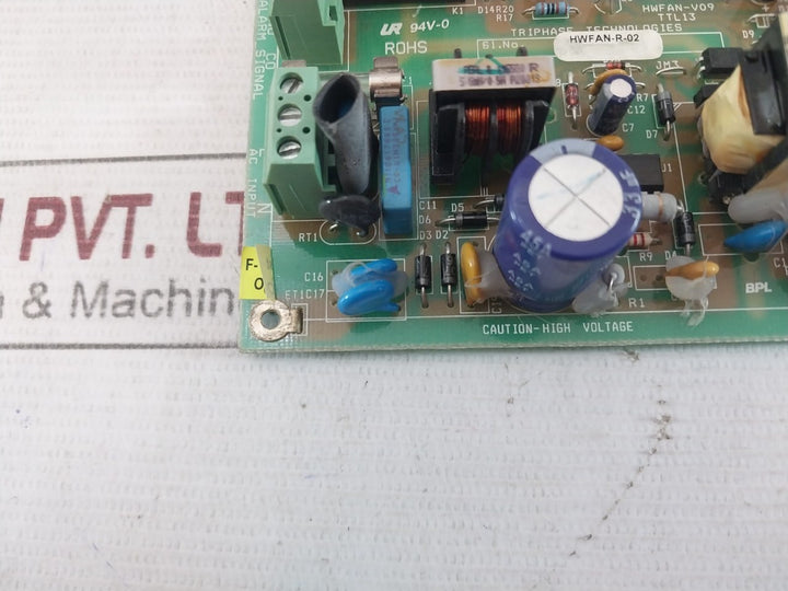 Triphase Technologies Hwfan-v09 Printed Circuit Board Hwfan-r-02 94V-0