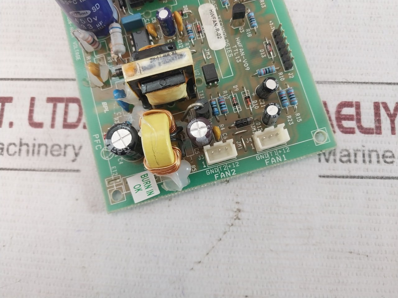 Triphase Technologies Hwfan-v09 Printed Circuit Board Hwfan-r-02 94V-0