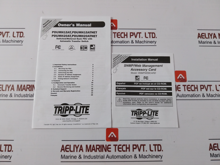 Tripp Lite Pdumh15Atnet Single-phase Switched Automatic Transfer Switch Set