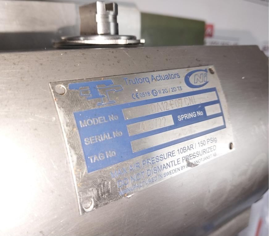 Trisome M0R-300/Da(32:1) Position Gear Assembly 10Bar 150 Psig