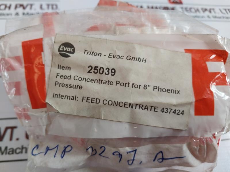 Triton-evac 25039 Feed Concentrate Port For 8” Phoenix Pressure
