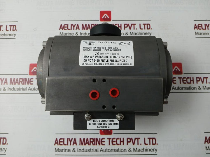 Tru Torq T008C0Xm Tda 8 F05 Cni E-type Metric Pneumatic Actuator Tt8Iso06