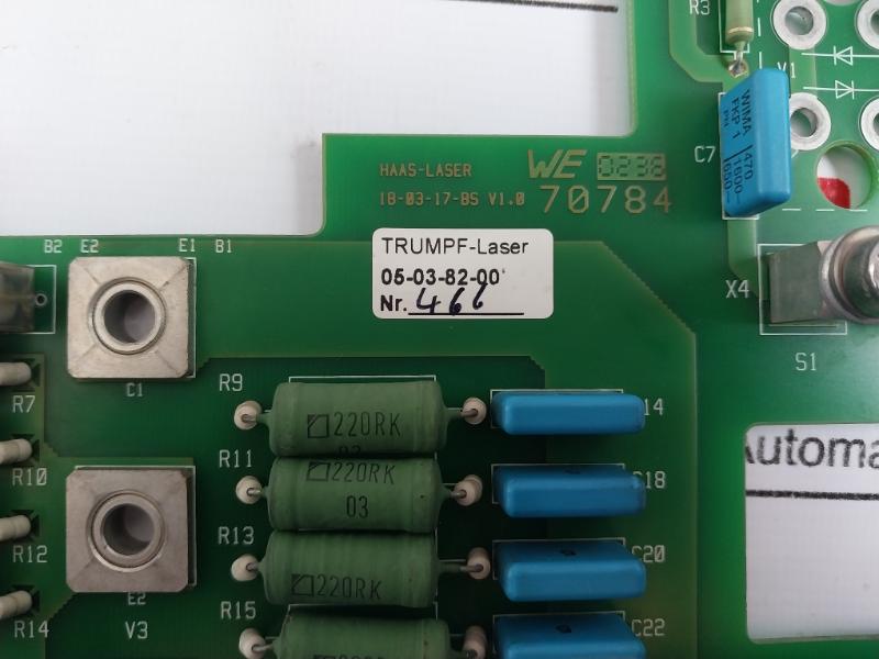 Trumpf-laser 18-03-17-ah Capacitor Circuit Board 05-03-82-00 18-03-17-ls V1.0