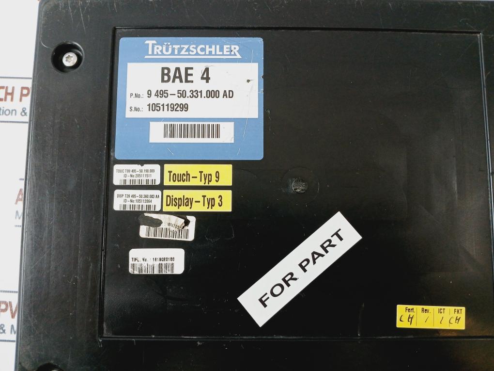 Trutzschler Bae 4 Touch Display