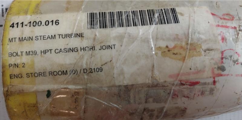Ts-16 Hpt Casing Horizontal Joint Bolt Kawasaki