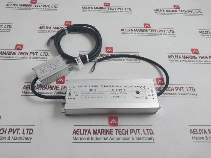 Ts-ldsy06-250W Constant Current Led Power Supply 2 Meter 85V-265V 50/60Hz