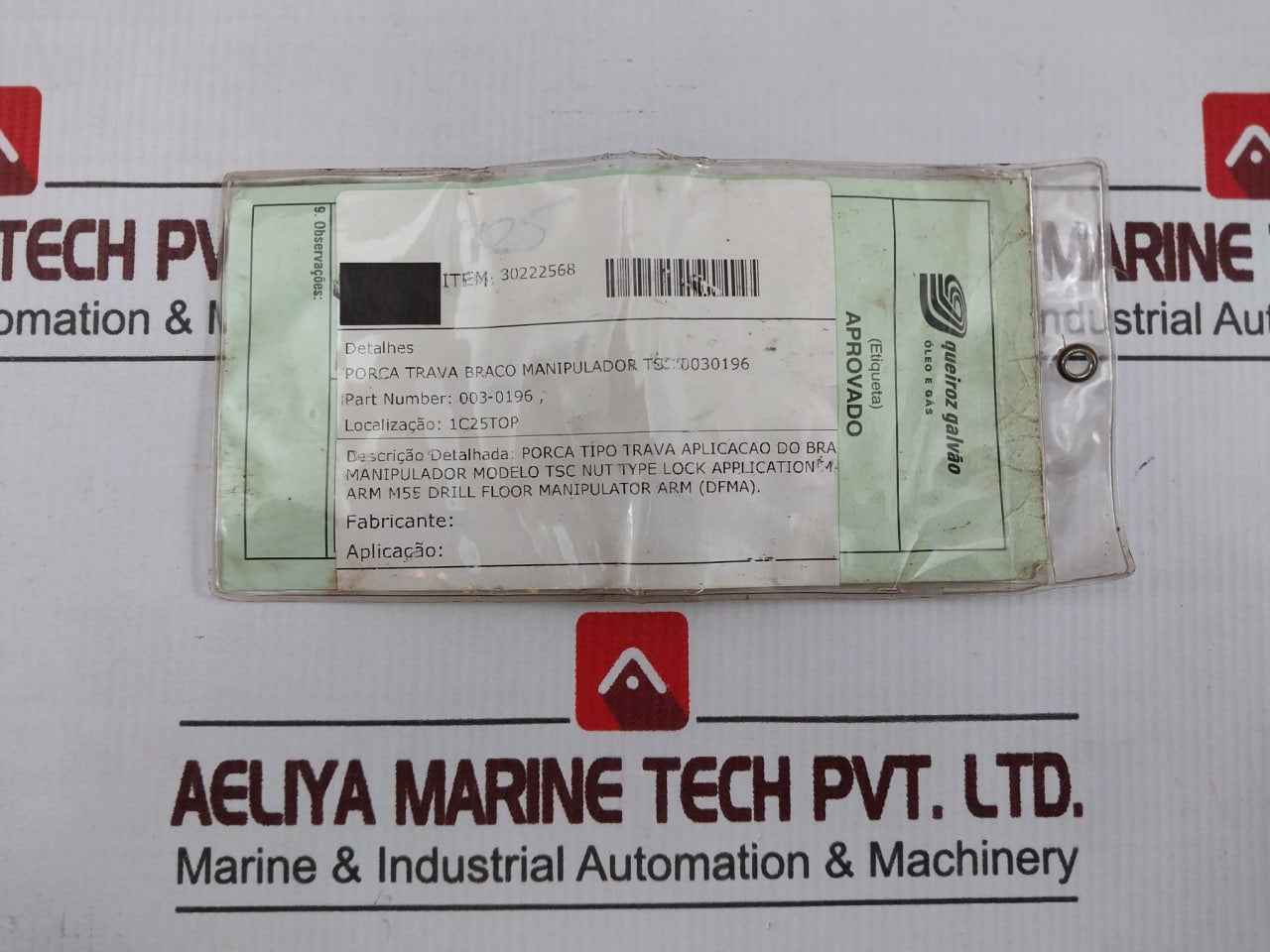 Tsc 003-0196 M55 Drill Floor Manipulator Arm Locking Nut Sfz 55X2.0P