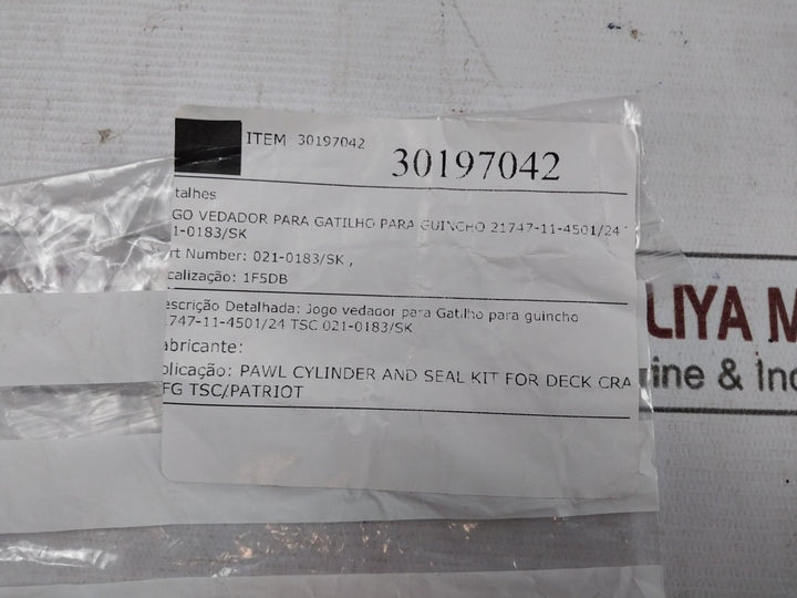 Tsc 021-0183/Sk Seal Kit For Winch Trigger 21747-11-4501