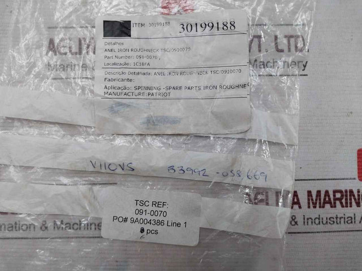 Tsc 091-0070 Iron Roughneck O-ring Vs-110