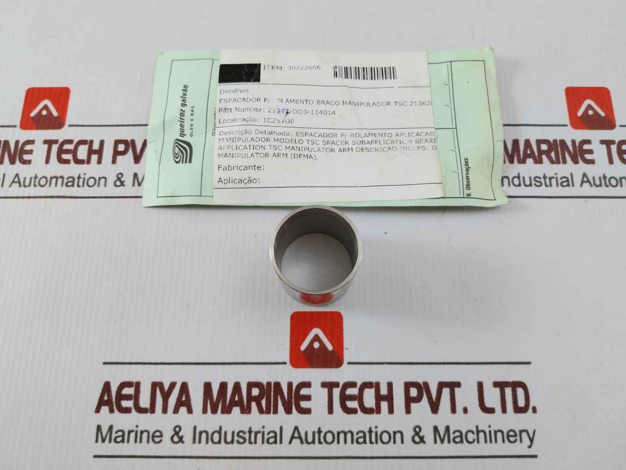 Tsc 21362-dd3-114014 Spacer For Manipulator Arm Bearing 30222666