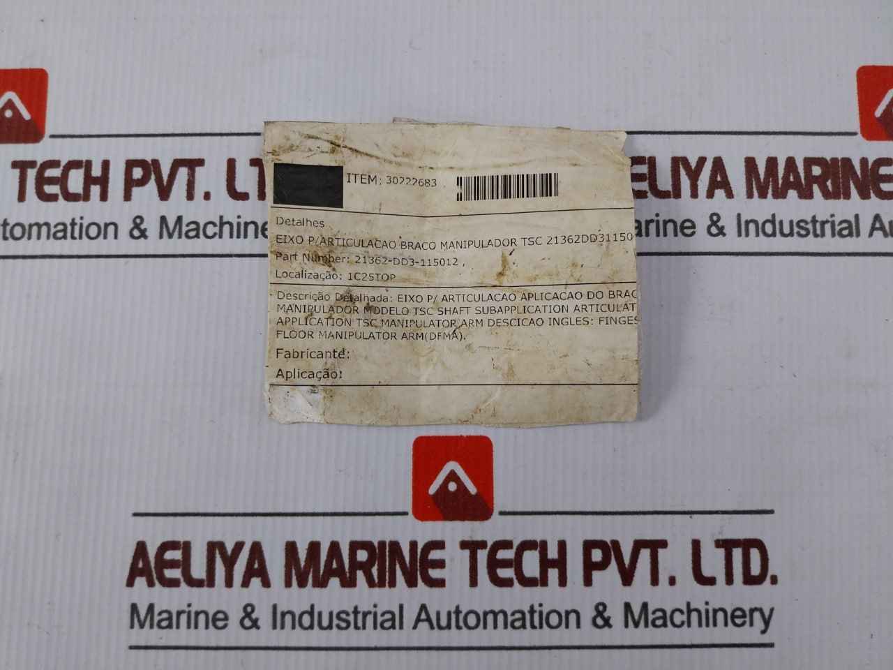 Tsc 21362-dd3-115012 Shaft For Articulation Manipulator Arm