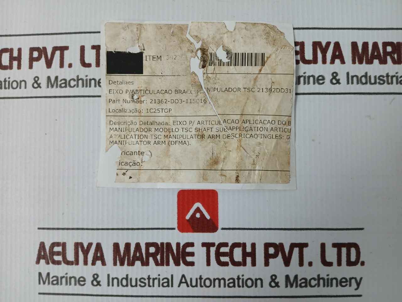 Tsc 21362-dd3-115016 Axis For Articulation Application Of Manipulator Arm Model