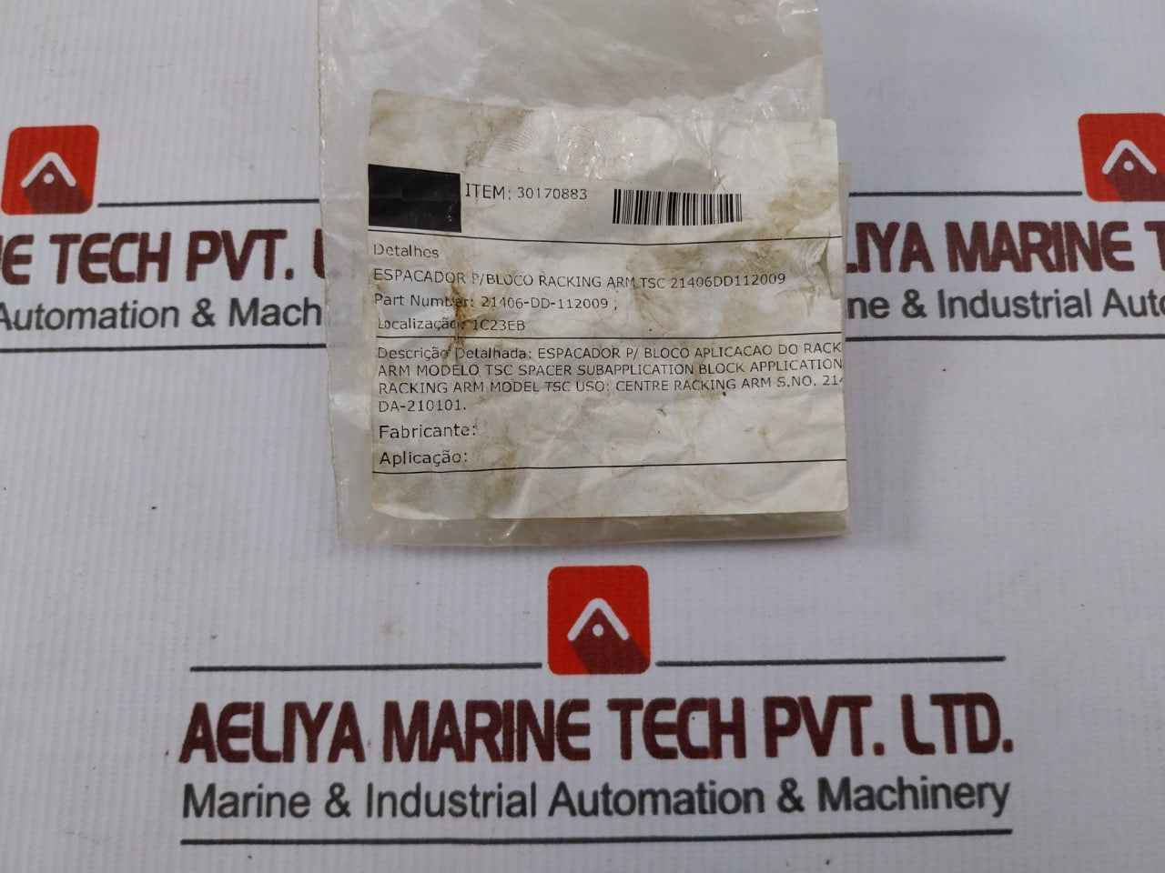 Tsc 21406-dd-112009 Spacer For Block Racking Arm