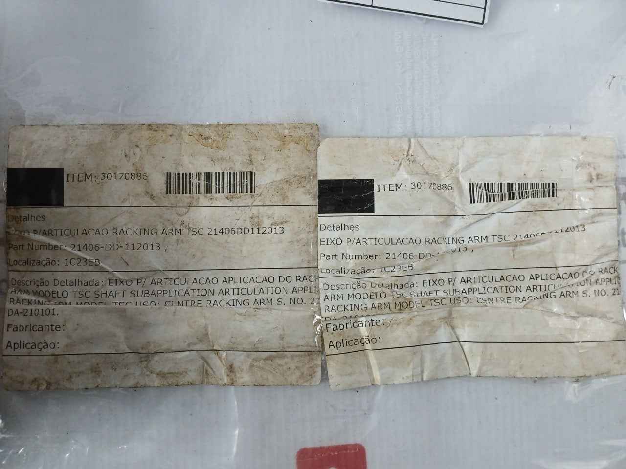 Tsc 21406-dd-112013 Shaft For Articulation Racking Arm Center Use