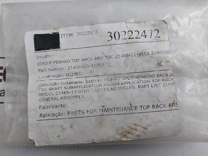 Tsc 21406-dd-212007 Stainless Steel Pinion Shaft 21485-11-0101