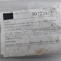 Tsc 21406-dd-212007 Stainless Steel Pinion Shaft 21485-11-0101