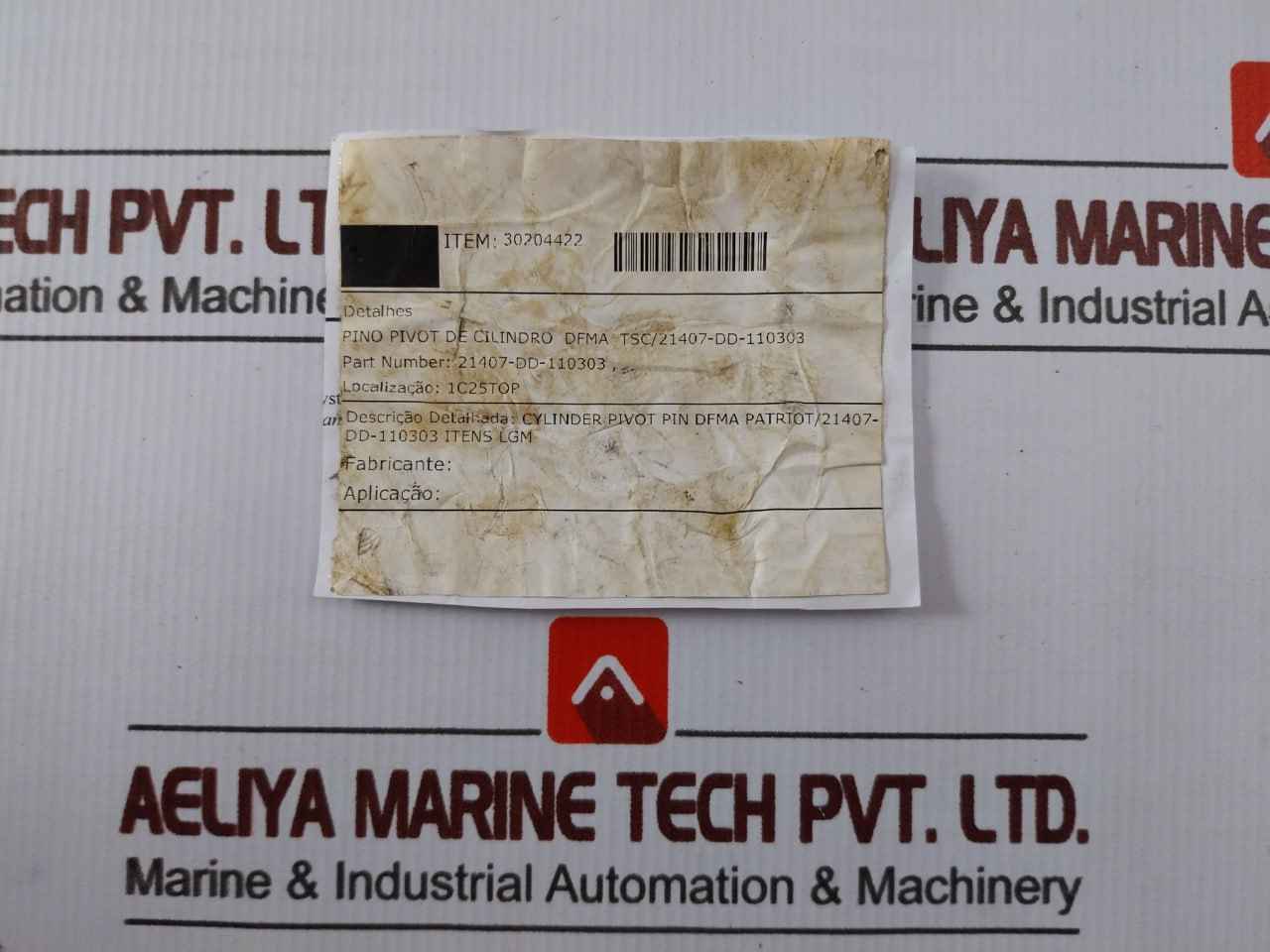 Tsc 21407-dd-110303 Cylinder Pivot Pin-30204422