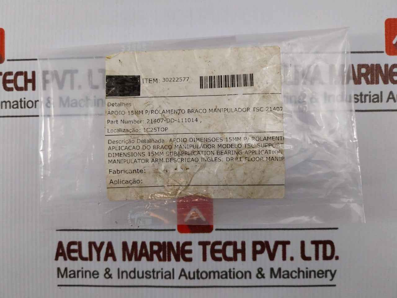 Tsc 21407-dd-111014 Bearing Support Spacer 15Mm 30222577