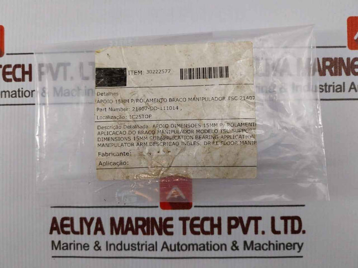 Tsc 21407-dd-111014 Bearing Support Spacer 15Mm 30222577
