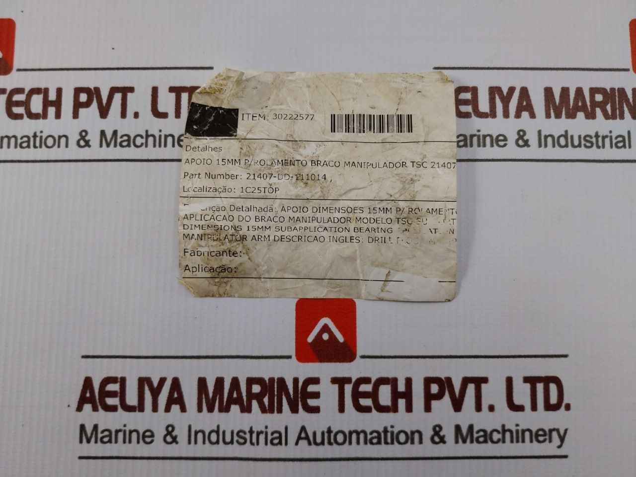 Tsc 21407-dd-111014 Bearing Support Spacer 15Mm 30222577