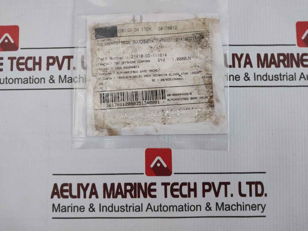 Tsc 21410-dd-111614 Roughneck Iron Bearing Spare Part