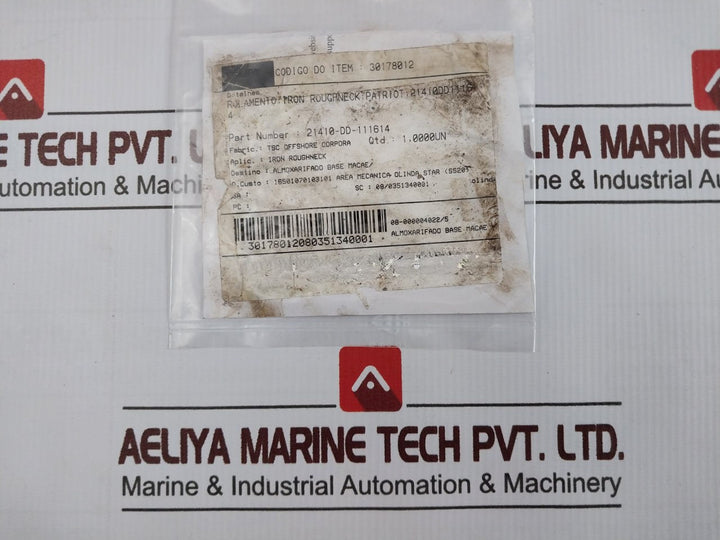Tsc 21410-dd-111614 Roughneck Iron Bearing Spare Part