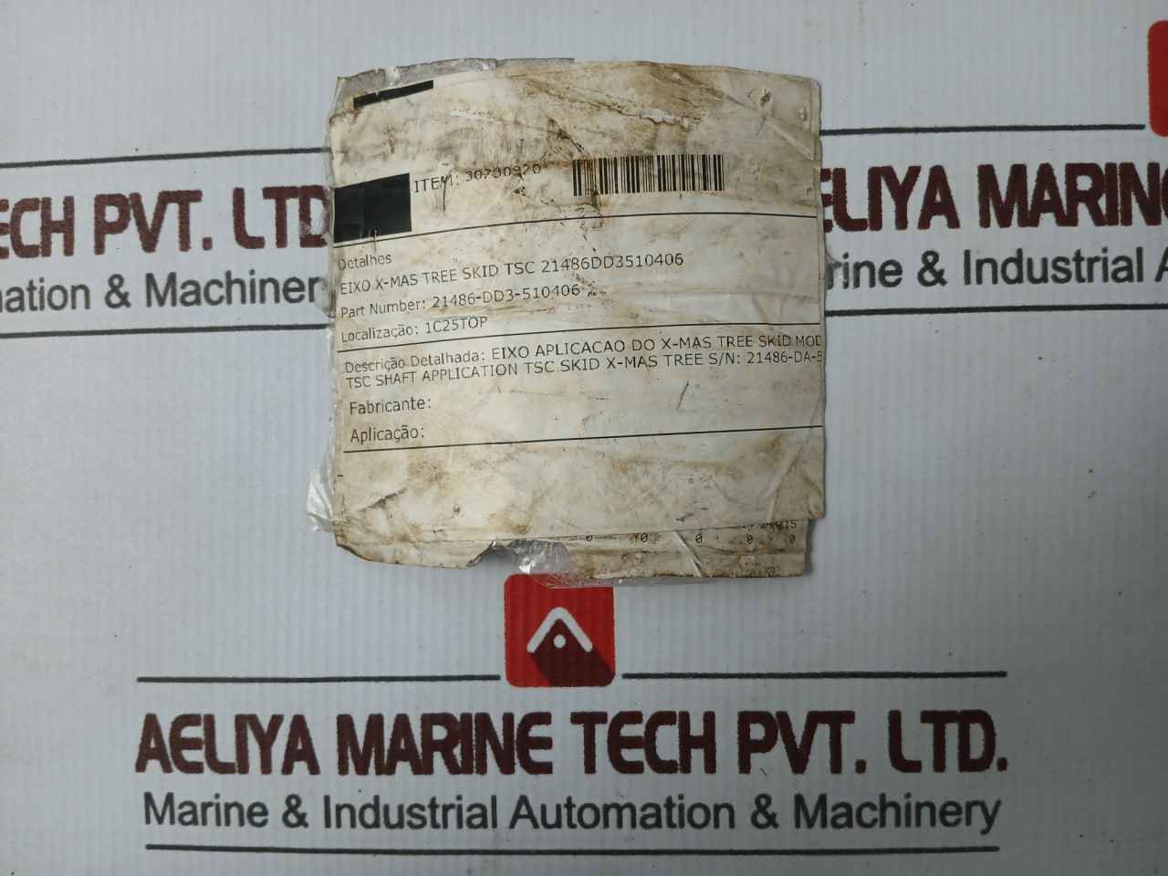 Tsc 21486-dd3-510406 X-mas Tree Skid Mod Application Axis