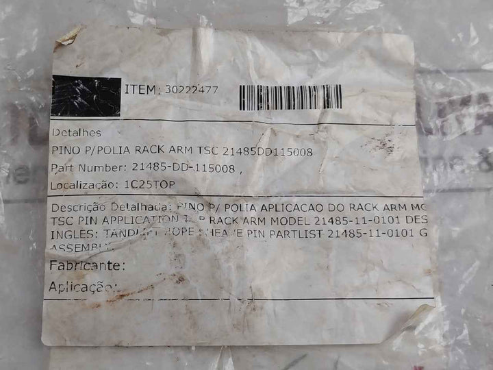 Tsc 30222477 Rack Arm Pin 21485-11-0101 002-0173