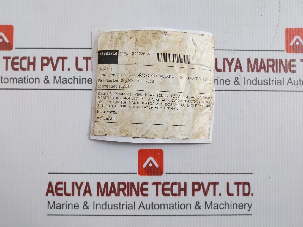Tsc Head Pin Dfma Manipulator Arm 21407-dd-113016