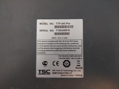 Tsc Ttp-243 Pro Label Printer 24V-2.5A 80C 300V Vw-1 E237114