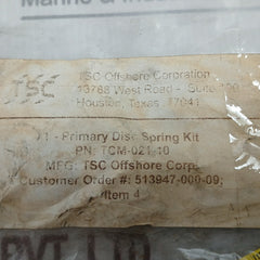 Tsc Tcm-021-10 Primary Disc Spring Kit 112412