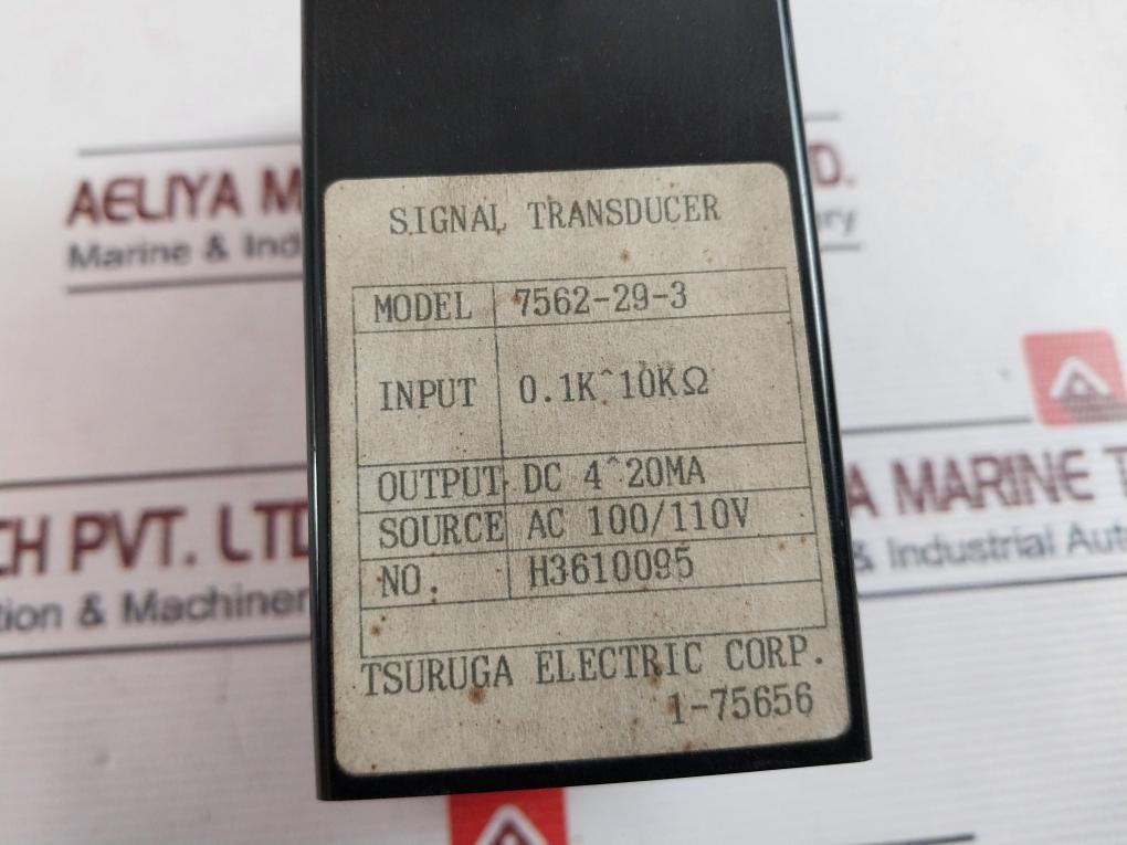 Tsuruga 7562-29-3 Signal Transducer Potentiometer Transducer