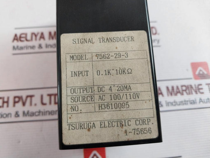 Tsuruga 7562-29-3 Signal Transducer Potentiometer Transducer