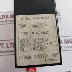 Tsuruga 7562-29-3 Signal Transducer Potentiometer Transducer