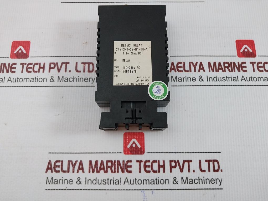 2421S-1-29-h1-t0-a Detect Relay Tsuruga Electric 100-240Vac
