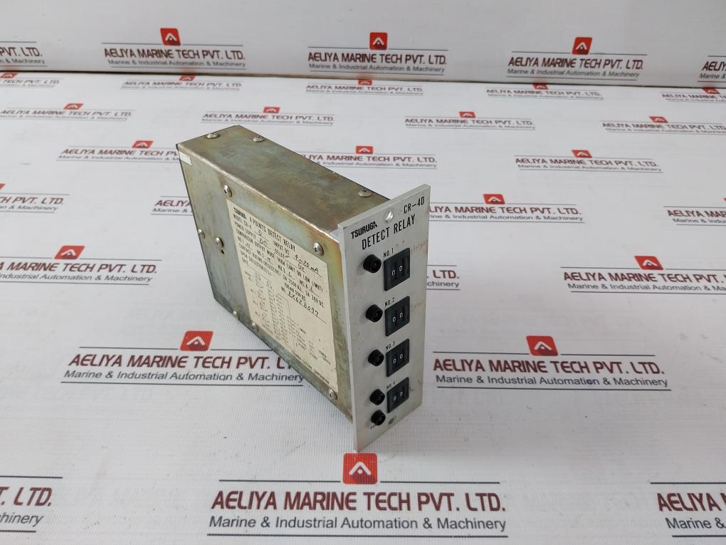 Tsuruga Electric Cr-4D 4 Point Detect Relay 4-20 Ma 100Ma 50Vdc