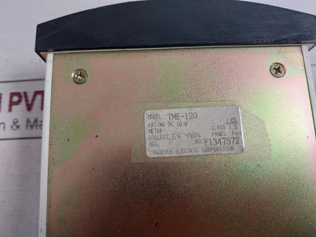 Tsuruga Electric Tme-120 Analog Meter 0-6.2M 0-119.24M3 32-a Dc10V 1500V