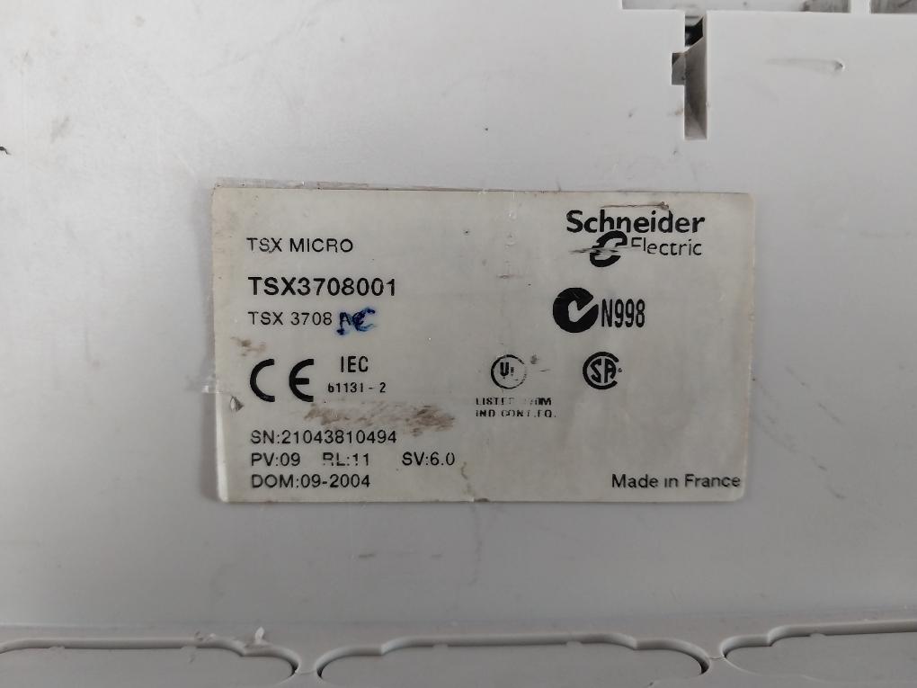 Tsx3708056Dr1 Plc Configuration Brand Schneider Electric