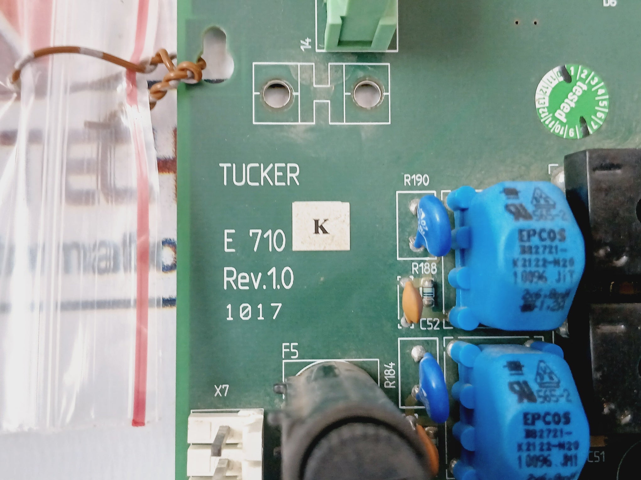 Tucker E 710 K Control Board Rev: 1.0